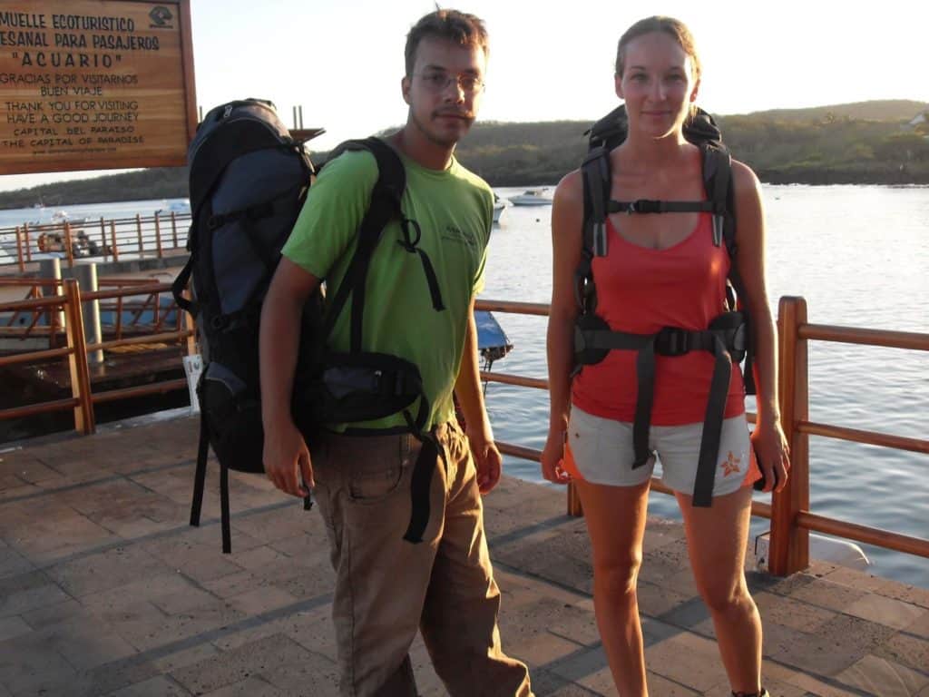 Galapagos, San Cristobal, voyageurs, couple, voyage, Equateur